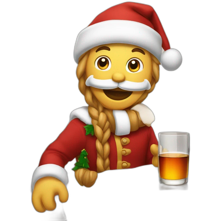 Per Noël qui boit du whisky  emoji