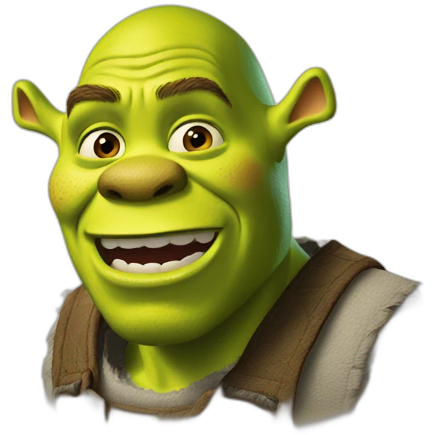 Shrek jugando emoji