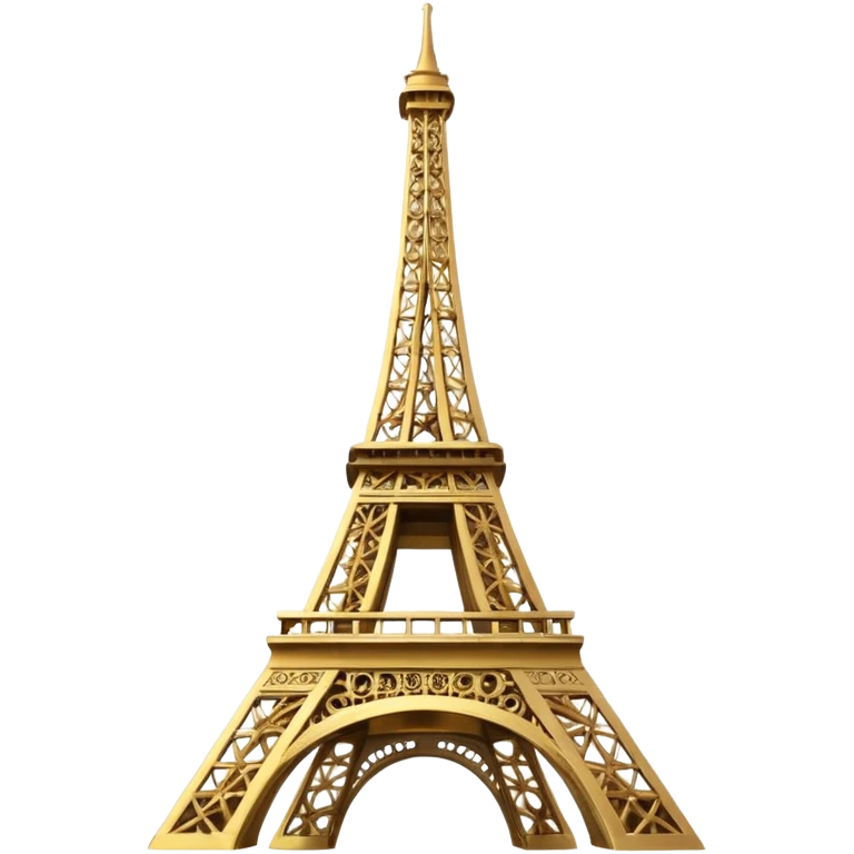 eiffel tower golden emoji