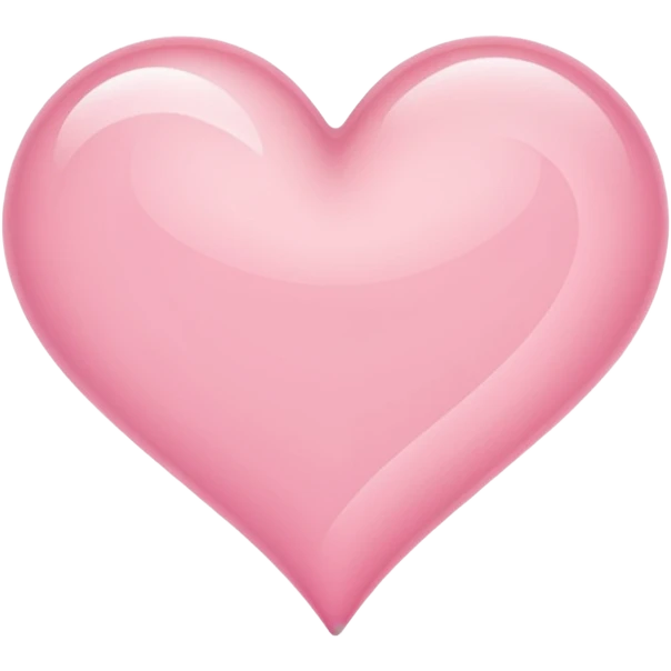Light Pink Heart Shaped Wave emoji