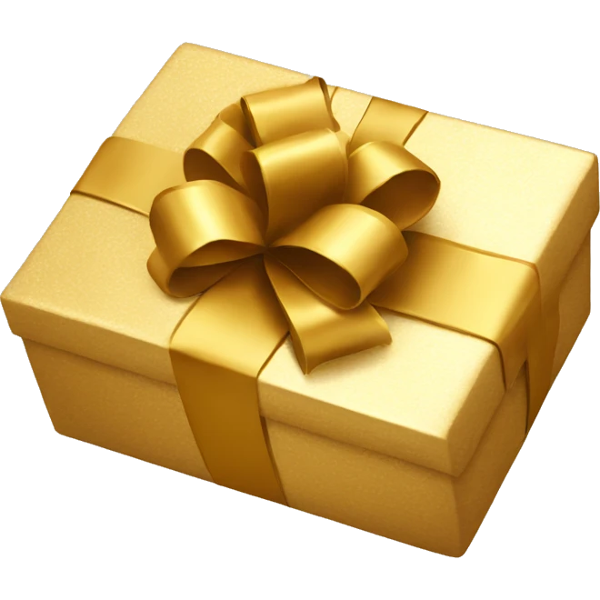 rectangular golden gift certificate emoji