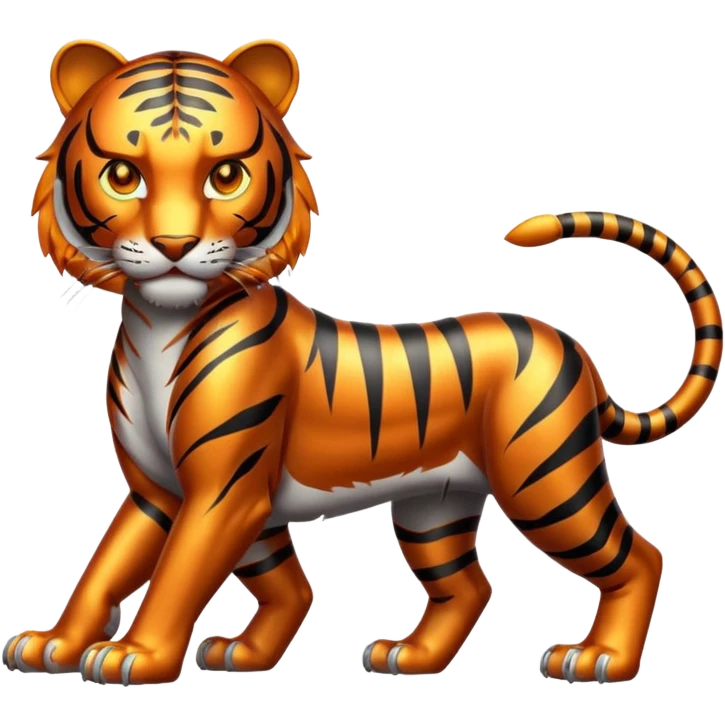 Metal Tiger full body  emoji