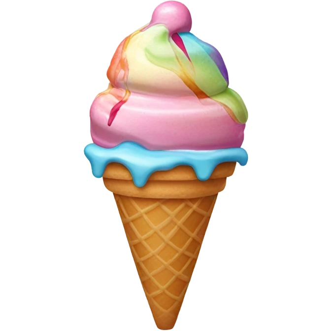 ice cream with bow  emoji
