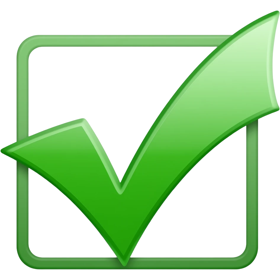 green check mark emoji