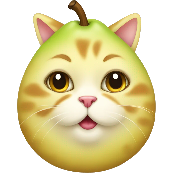 pear cat emoji