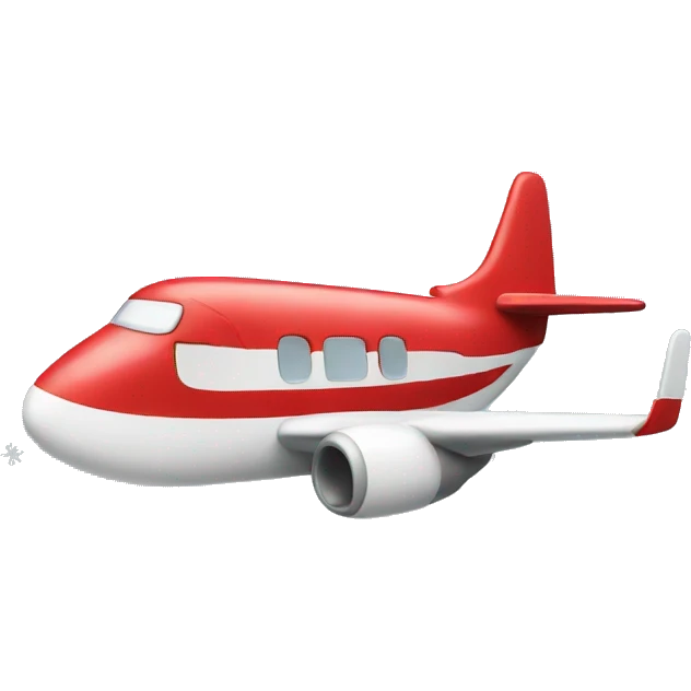 plane with Christmas hat on emoji