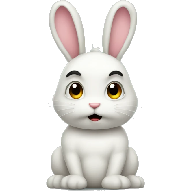 Jealousy bunny emoji