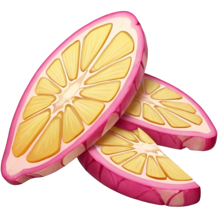 Pink Pickled sliced ginger emoji