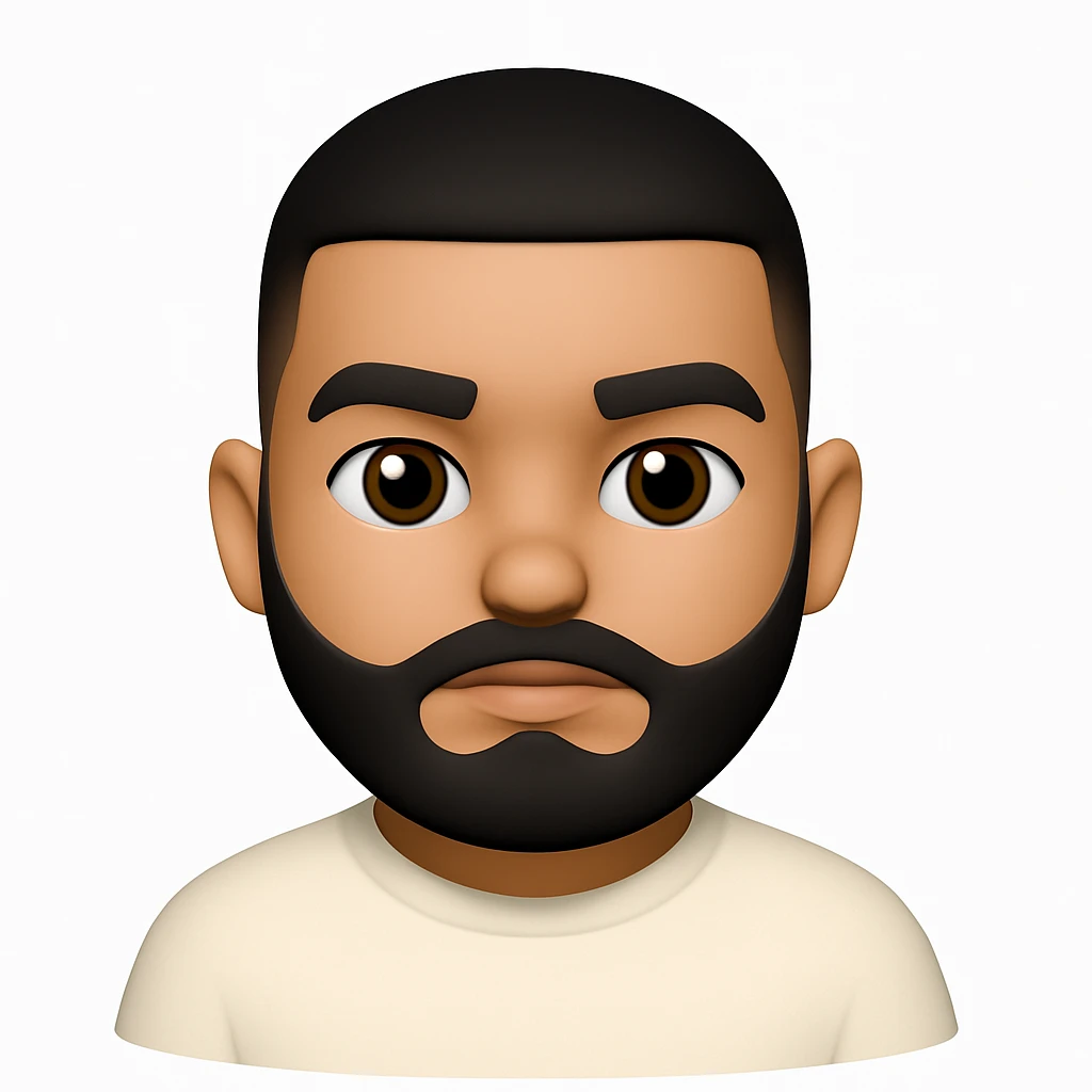 Convert this photo to a 3D emoji in Apple style, closely resembling the original person. The style should mimic Apple's emoji look with a 3D effect, capturing the person's features accurately. emoji