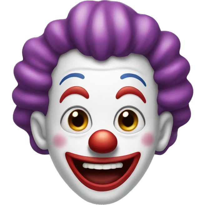 clown that is laughing  emoji