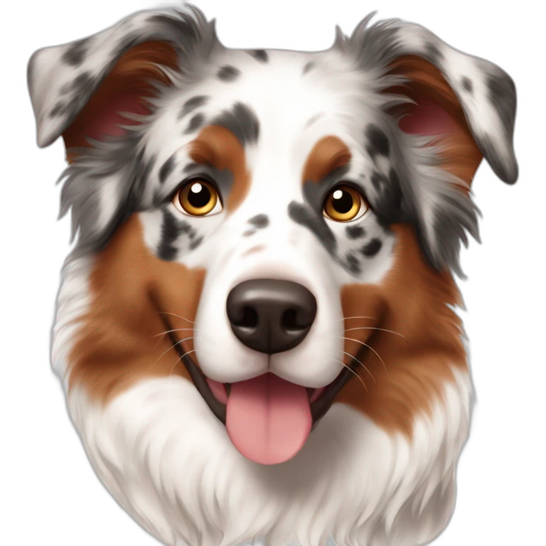 red merle australian shepherd emoji