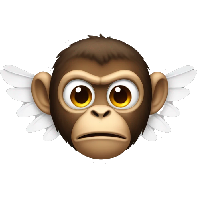 angry monkey with wings emoji