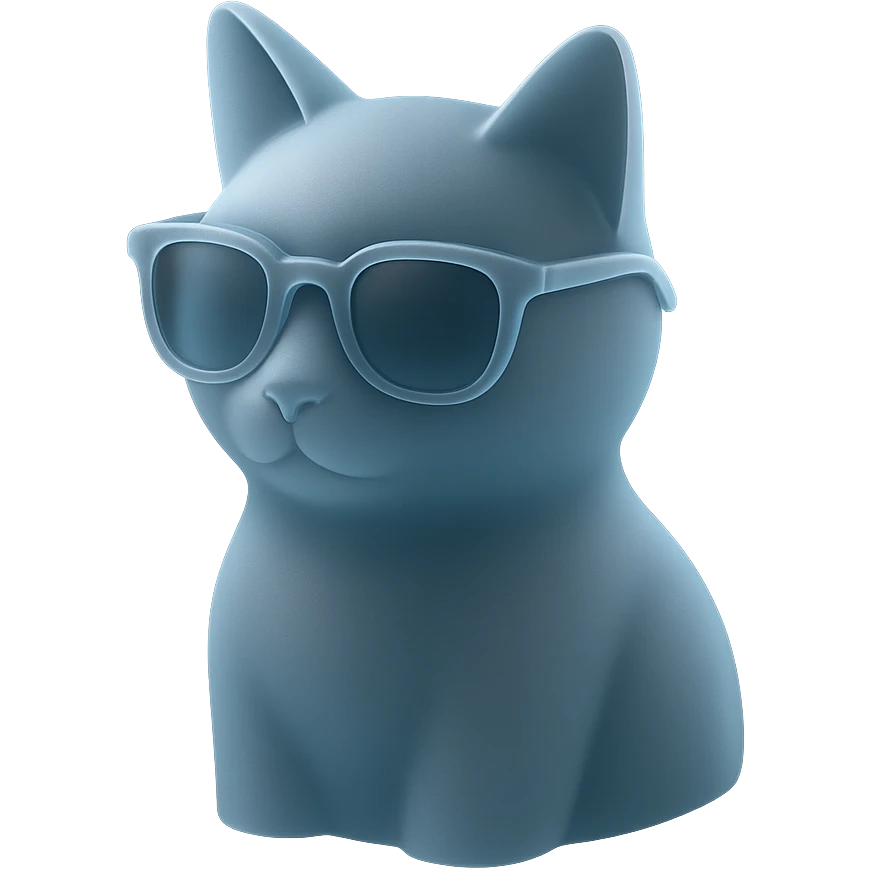 Cat wearing sunglasses emoji