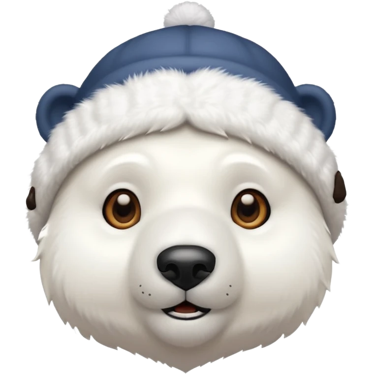 polar bar with beanie hat emoji
