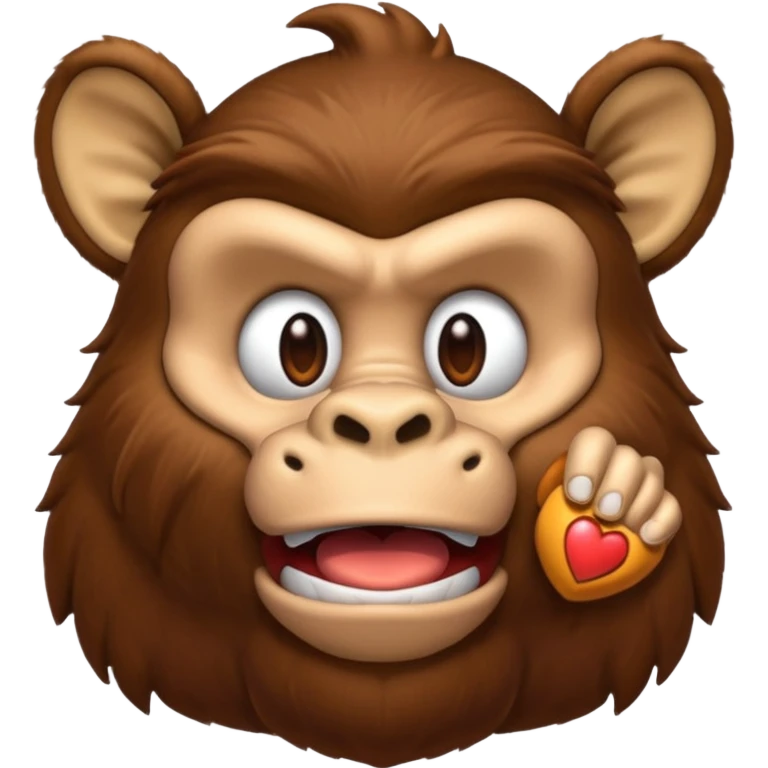 donkey kong making 👌 emoji
