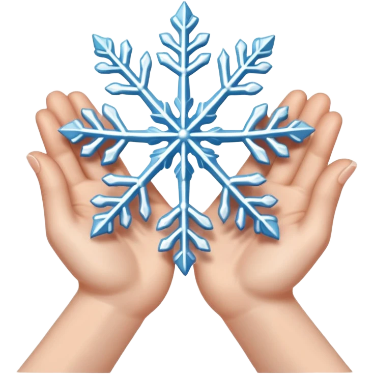 🤲🏻+❄️ emoji