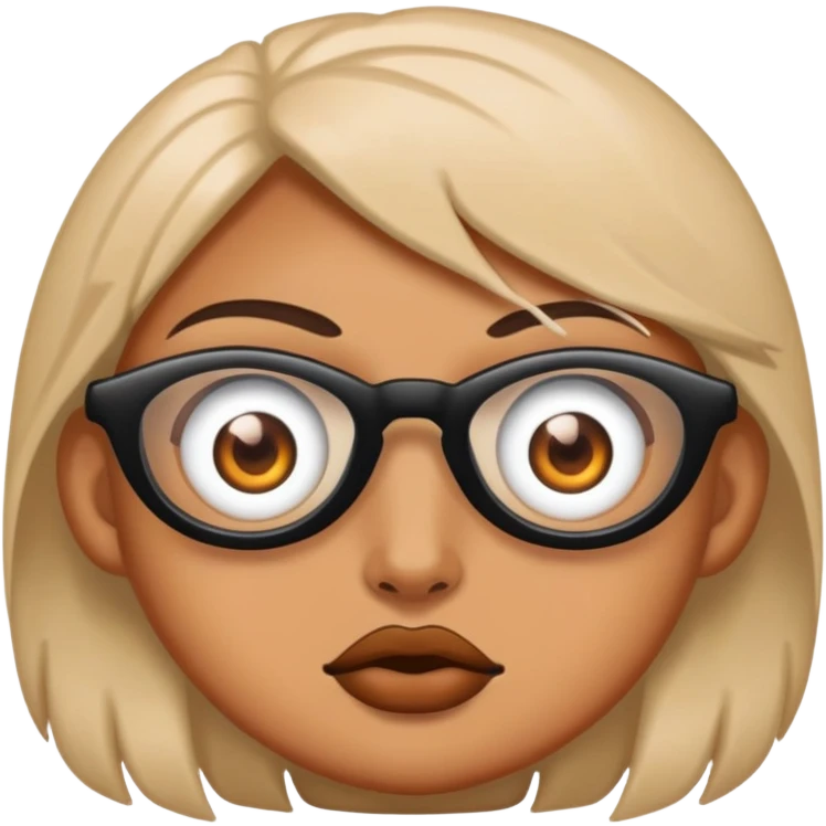 baddie with 4eyes emoji