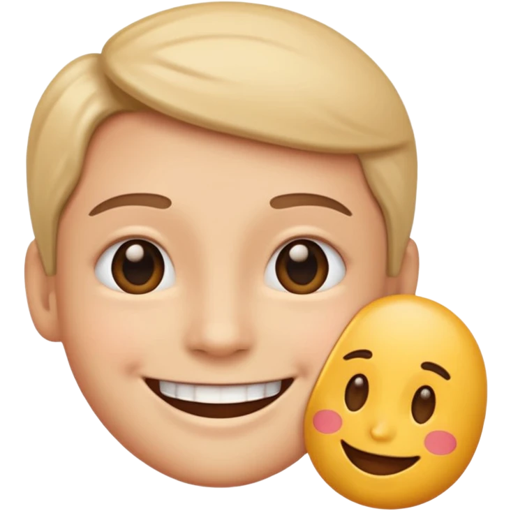 person looking a little happy emoji emoji