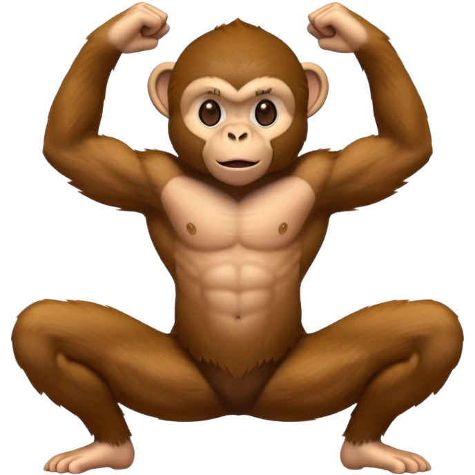 monkey doing the splits emoji