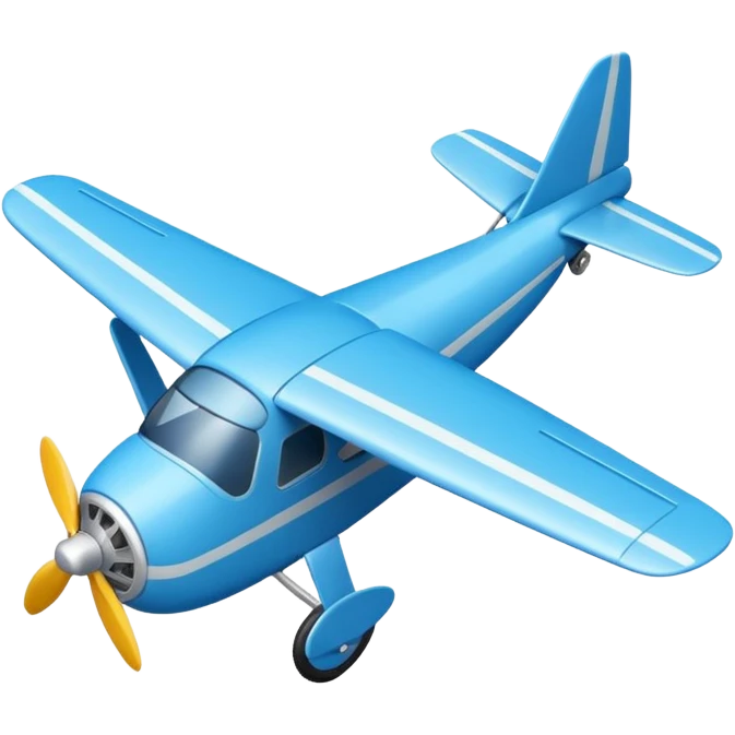 toy blue plane emoji