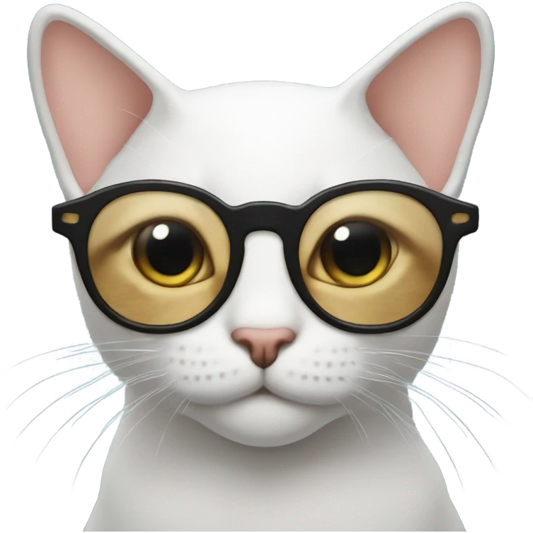 Gato con lentes  emoji