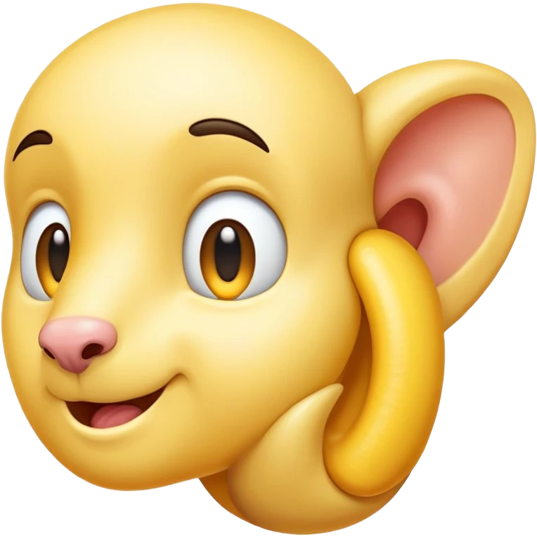 yellow ear  emoji