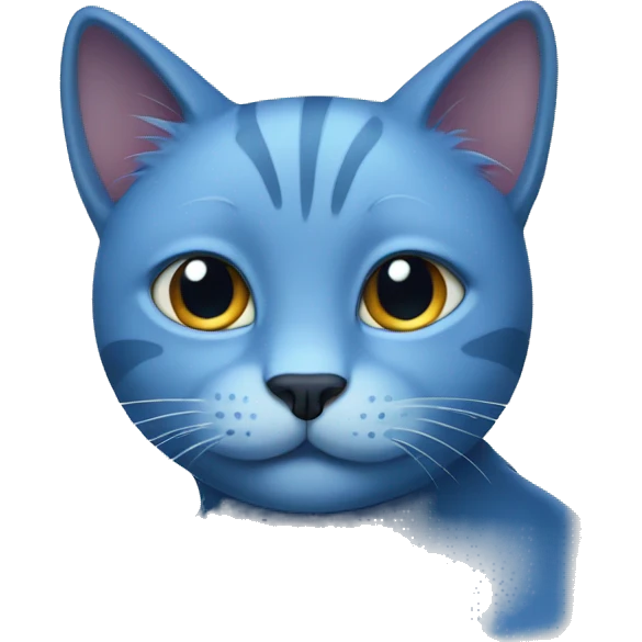 blue cat emoji