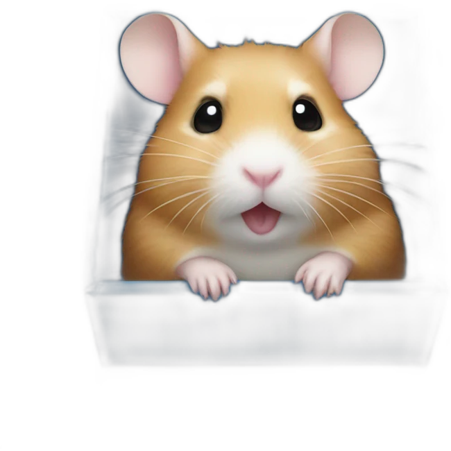 hamster in a blue box emoji