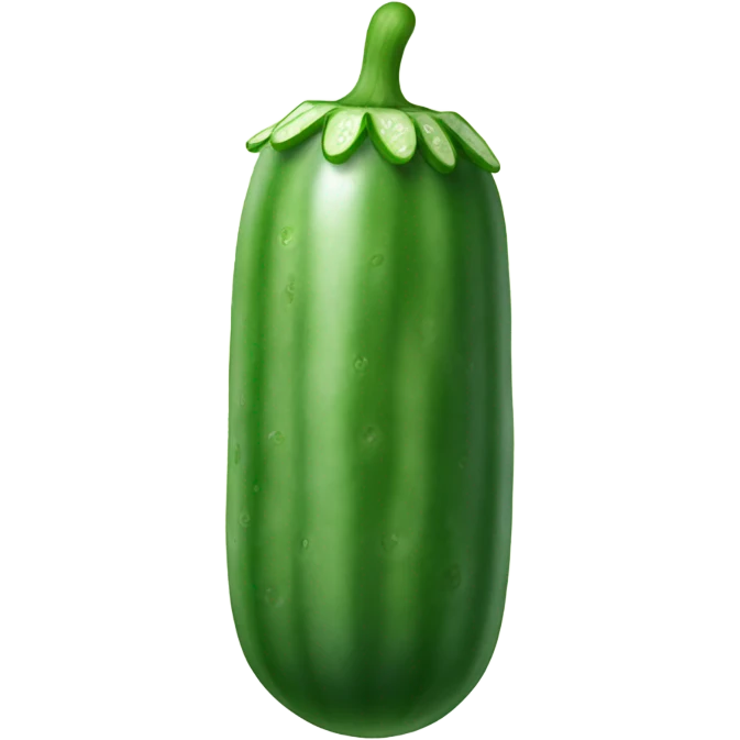 Cucumber with glue on top  emoji