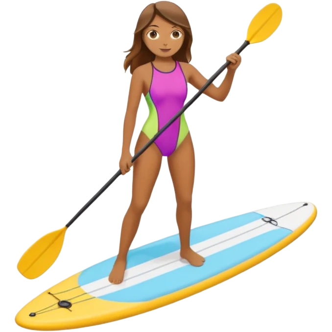 Paddleboarding girld emoji
