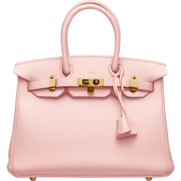 birkin bag light pink gold hardware  emoji
