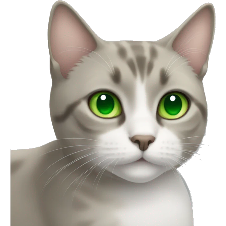 Cat with green eyes  emoji