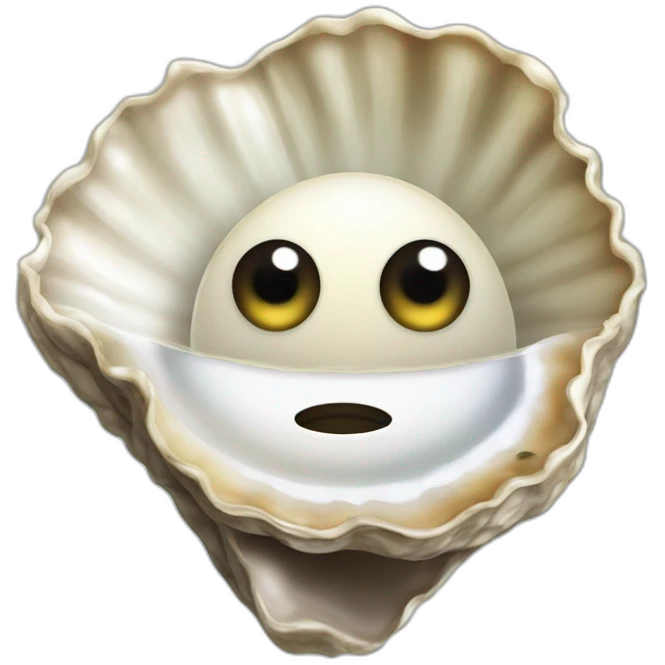 oyster with eye as pearl emoji