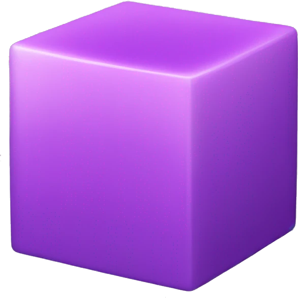 purple cube emoji