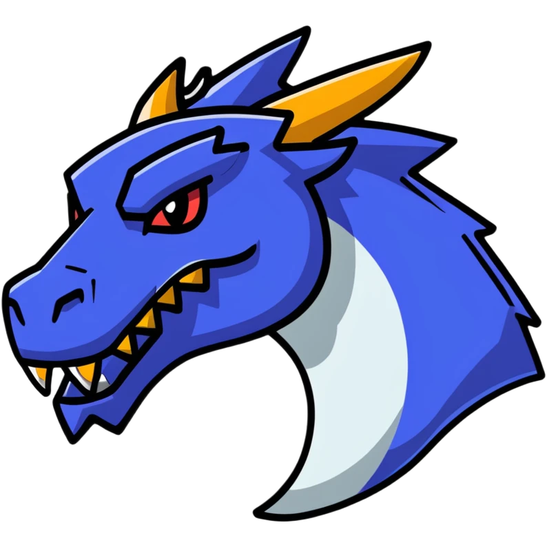 Minecraft black dragon head emoji