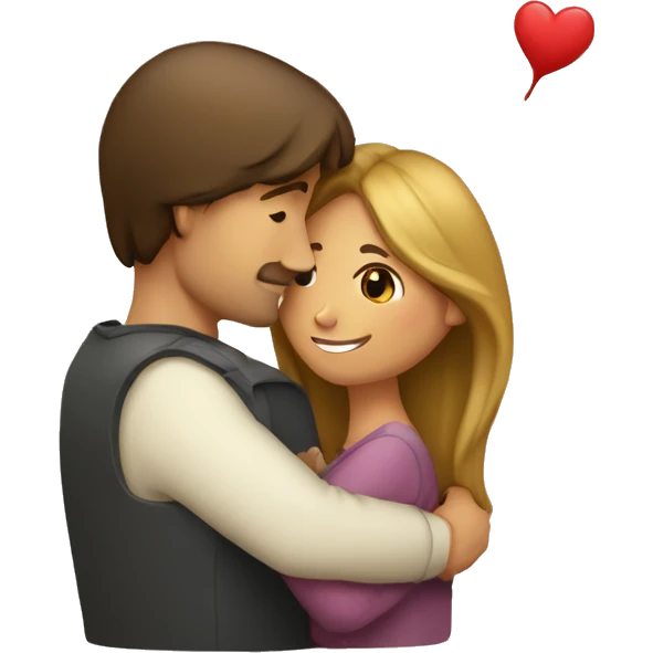 Corazon lleno de amor de un hombre y una mujer emoji