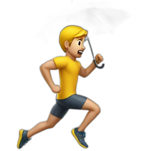 raining-running-man-super-fast emoji