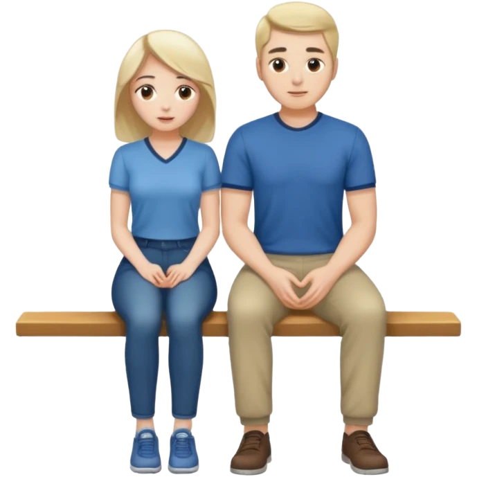 make her with no clothing full body sitting on her knee. And the guy must stand with her.  emoji