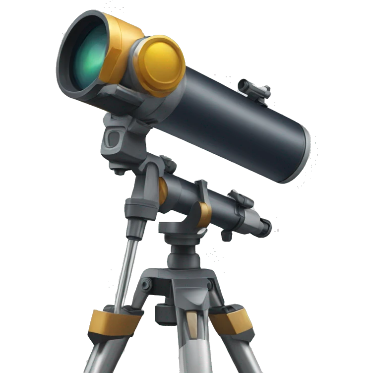 Astrónomo con telescopio emoji