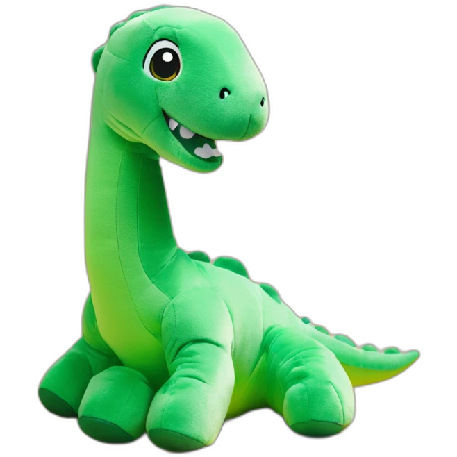 H&M green brontosaurus cuddly toy emoji