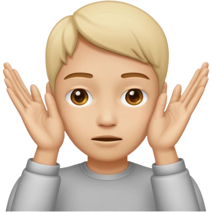 Covering the face with hands and peeping through your finger emoji