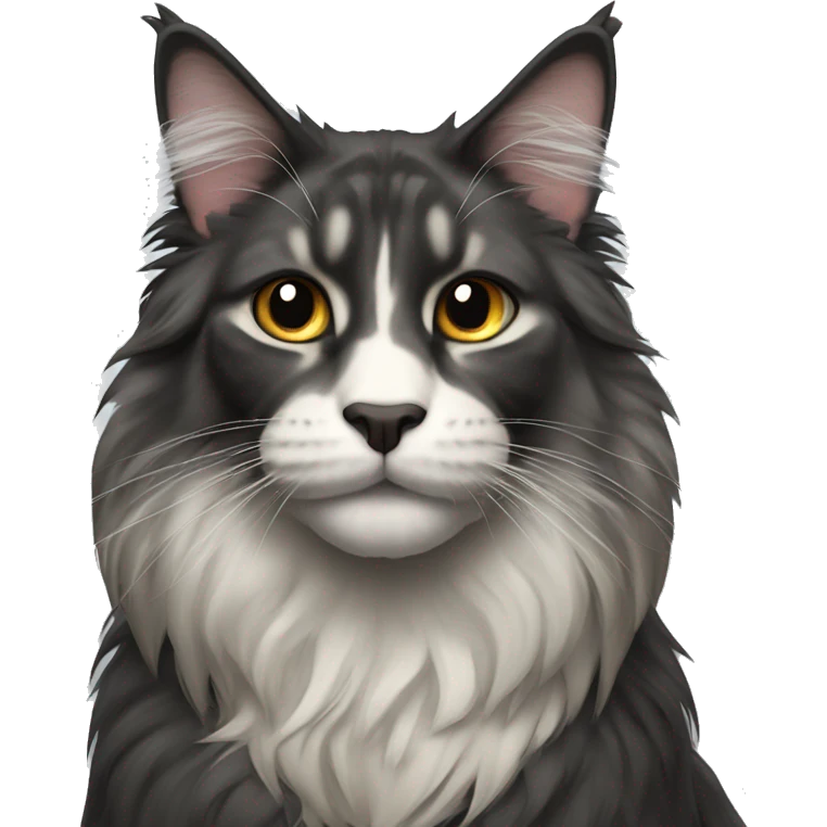 Mainecoon nero emoji