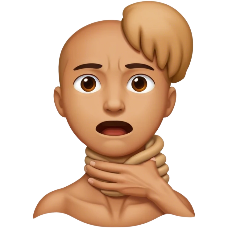 Human strangling neck  emoji