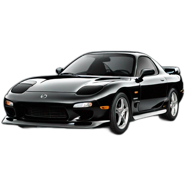 Mazda rx7 black emoji