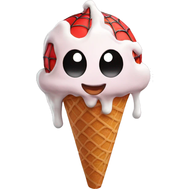 Spider man ice cream  emoji