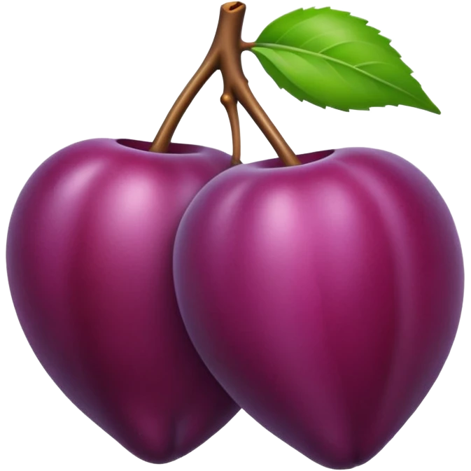 Plum emoji