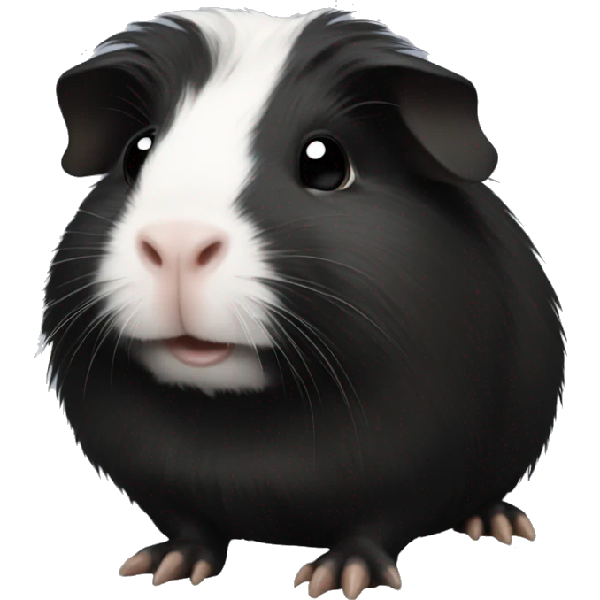 Black guinea pig emoji