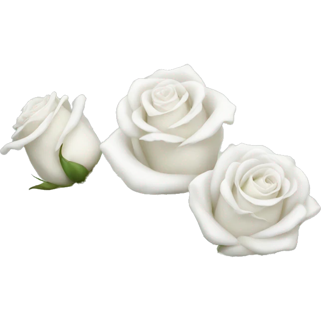 White roses emoji