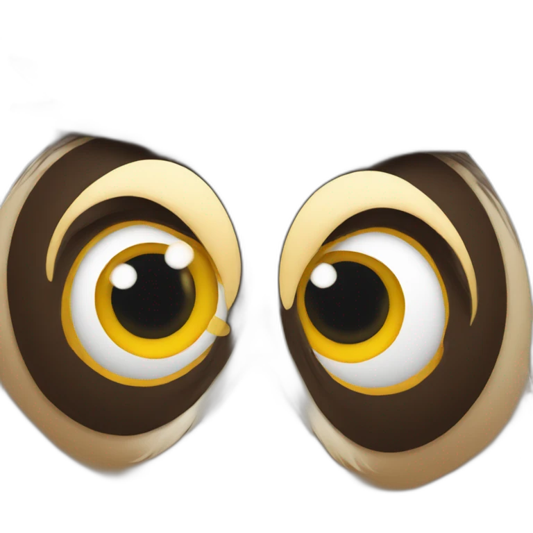 a goofy owl emoji