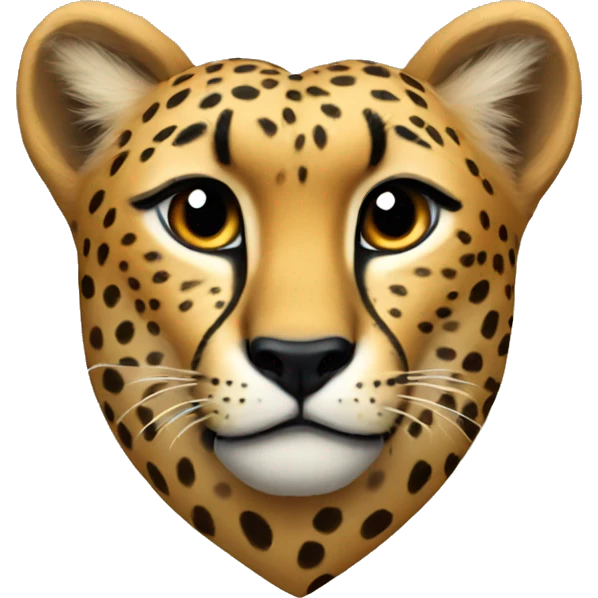 Cheetah heart emoji